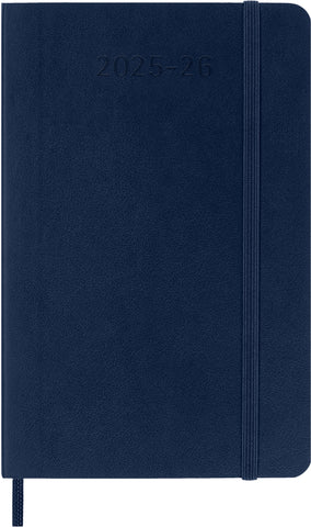 MOLESKINE Wochen-Notizkalender 25/26 8056999275464 18M liniert SC saphir 9x14cm