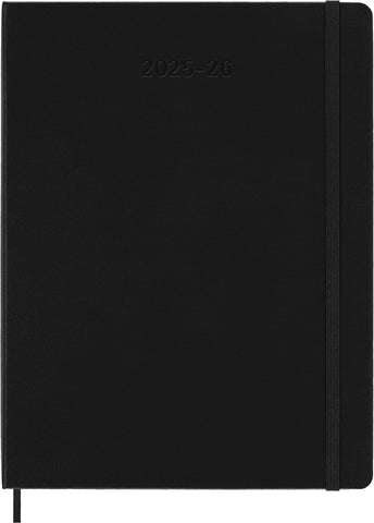 MOLESKINE Wochen-Notizkalender 25/26 8056999275488 18M liniert HC schwarz 19x25cm