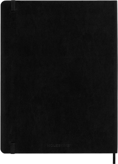 MOLESKINE Wochen-Notizkalender 25/26 8056999275495 18M liniert SC schwarz 19x25cm