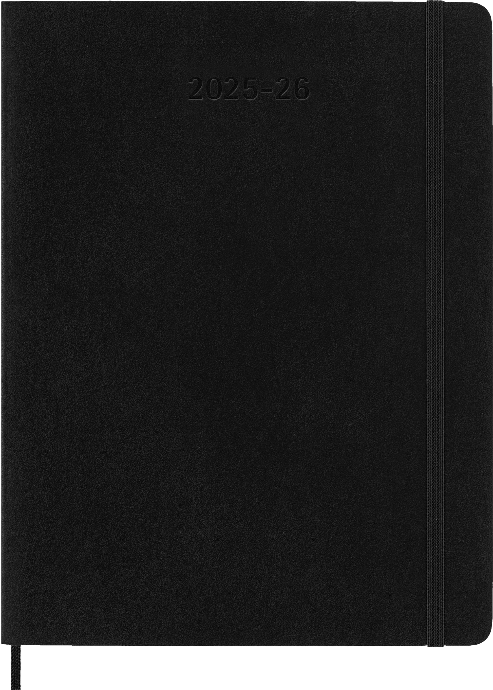 MOLESKINE Wochen-Notizkalender 25/26 8056999275495 18M liniert SC schwarz 19x25cm