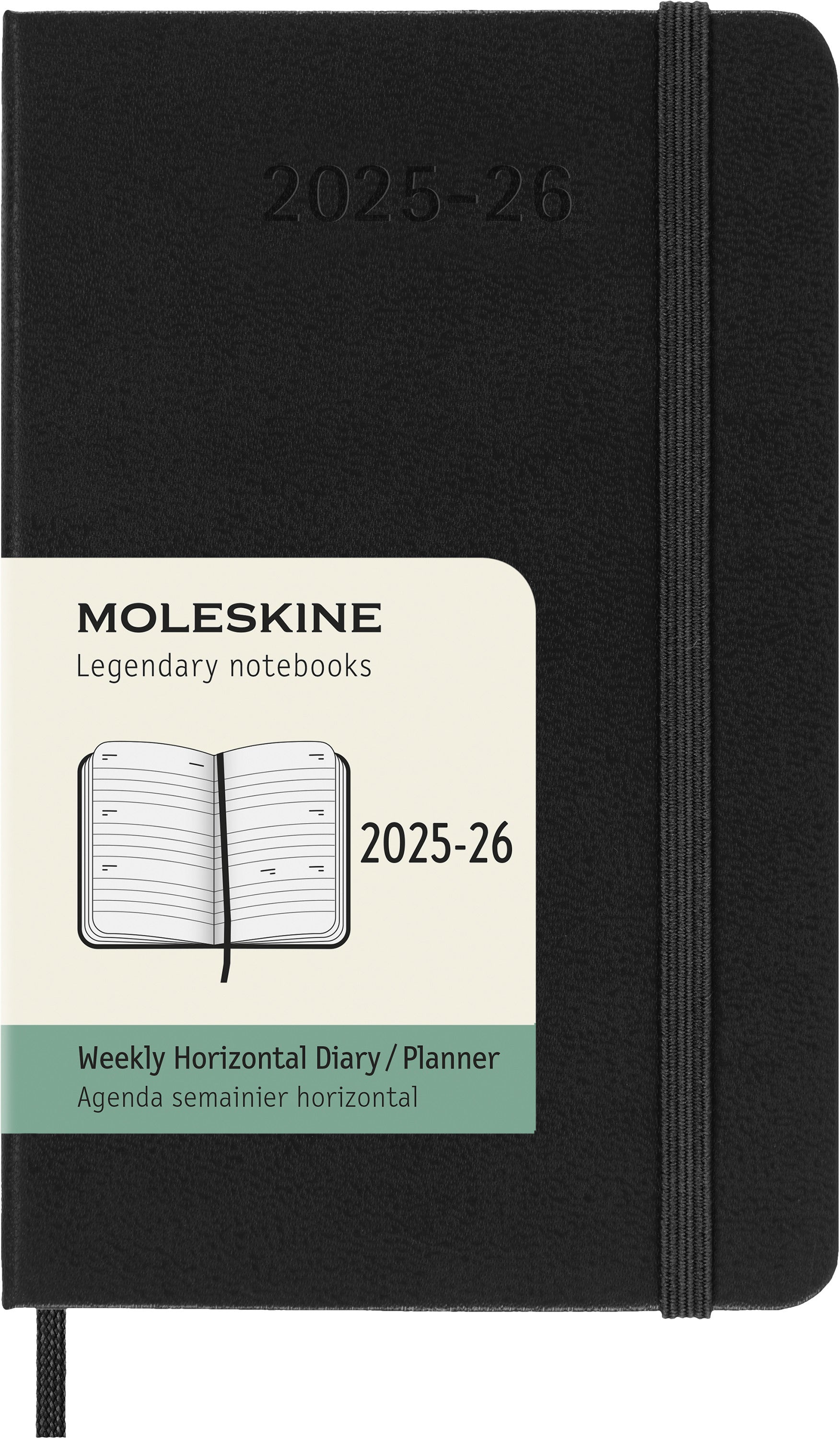 MOLESKINE Wochenkalender 25/26 8056999275518 18M HC schwarz 9x14cm