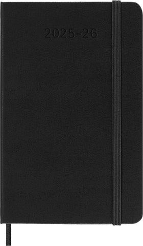 MOLESKINE Wochenkalender 25/26 8056999275518 18M HC schwarz 9x14cm