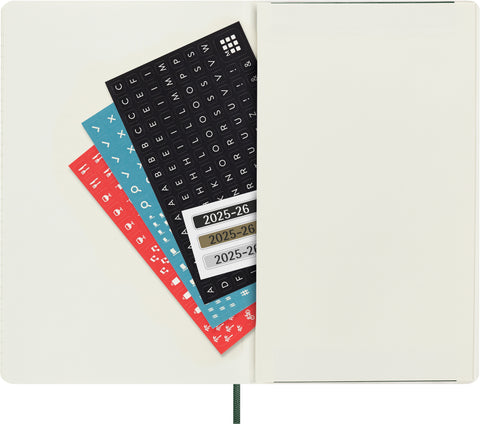 MOLESKINE Wochen-Notizkalender 25/26 8056999275600 18M liniert SC grün 13x21cm