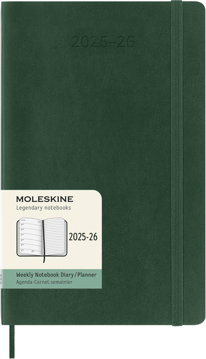 MOLESKINE Wochen-Notizkalender 25/26 8056999275600 18M liniert SC grün 13x21cm