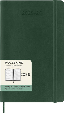 MOLESKINE Wochen-Notizkalender 25/26 8056999275600 18M liniert SC grün 13x21cm