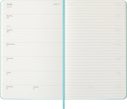 MOLESKINE Wochen-Notizkalender 25/26 8056999276393 18M liniert HC blau 13x21cm