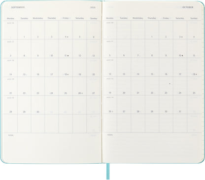 MOLESKINE Wochen-Notizkalender 25/26 8056999276393 18M liniert HC blau 13x21cm