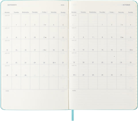 MOLESKINE Wochen-Notizkalender 25/26 8056999276393 18M liniert HC blau 13x21cm