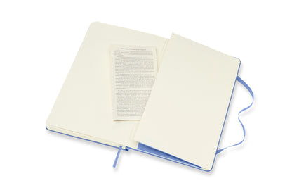 MOLESKINE Notizbuch HC L/A5 850826 blanko,hortensienblau,208 S.