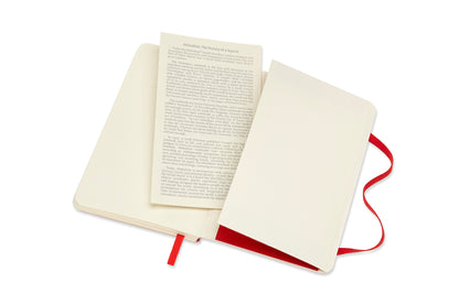 MOLESKINE Notizbuch P/A6 854597 Liniert,SoftCover,Scharlach