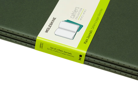 MOLESKINE Cahier XL, 3x, Blanko 855358 Myrtengrün 3 Stück