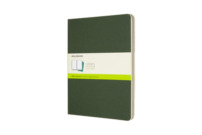 MOLESKINE Cahier XL, 3x, Blanko 855358 Myrtengrün 3 Stück