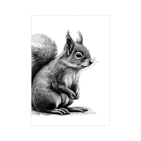 mumix Postkarte Eichhörnchen