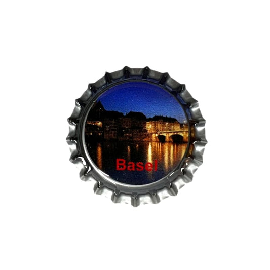 mumix - Magnet Crown Cap Basel Night - Urban Swiss Flair on Fridge 🧊✨