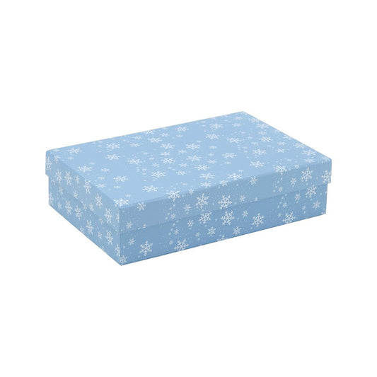 Box Schneeflocken 24 x 16 x 6.5 cm