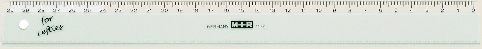 M+R Flachlineal 16cm 11160090 transparent