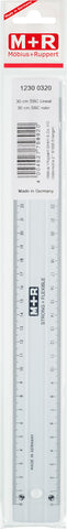 M+R Universallineal 30cm 712300320 glasklar, bruchfest