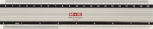 M+R Metall-Lineal 20cm 718200000 skaliert Alu
