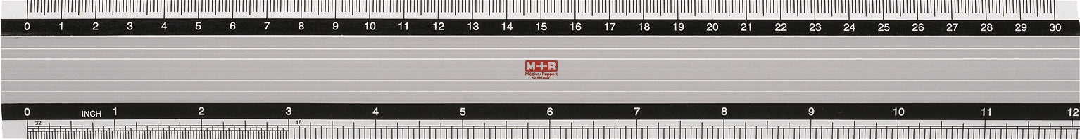 M+R Metall-Lineal 30cm 718300000 skaliert Alu