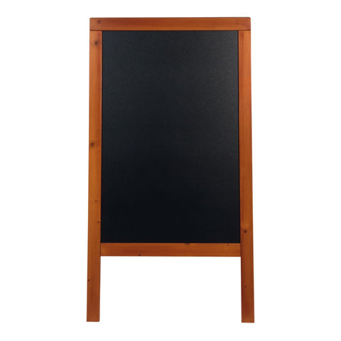 Securit® Holz Kundenstopper 125x69cm, Mahagoni, Outdoor