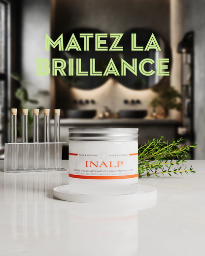 Masque Visage Matifiant & Lissant Anti-Pollution Inalp