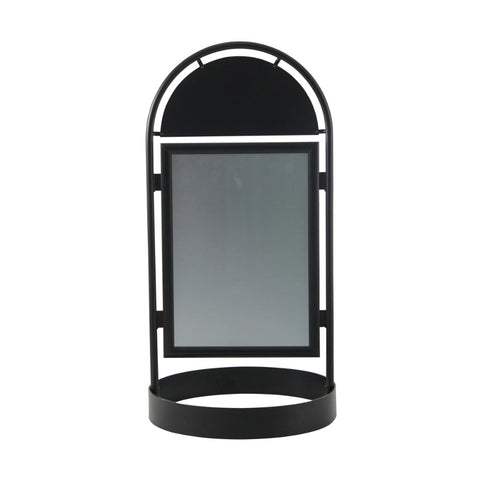 Stahlrohr Kundenstopper "City Sign" mit Rundfuss & Topschild, DIN A1