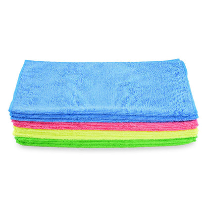 Tessuti in microfibra, set con quattro colori, 32 x 32 cm, 12 pezzi