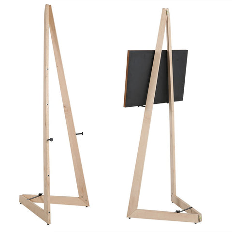 Mobile Staffelei Holz aus Buchenholz, 150cm, Natur