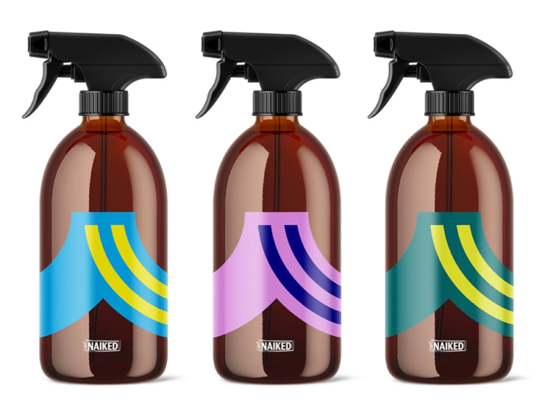 NAIKED Recyc. PET Sprühflaschen 3Designs