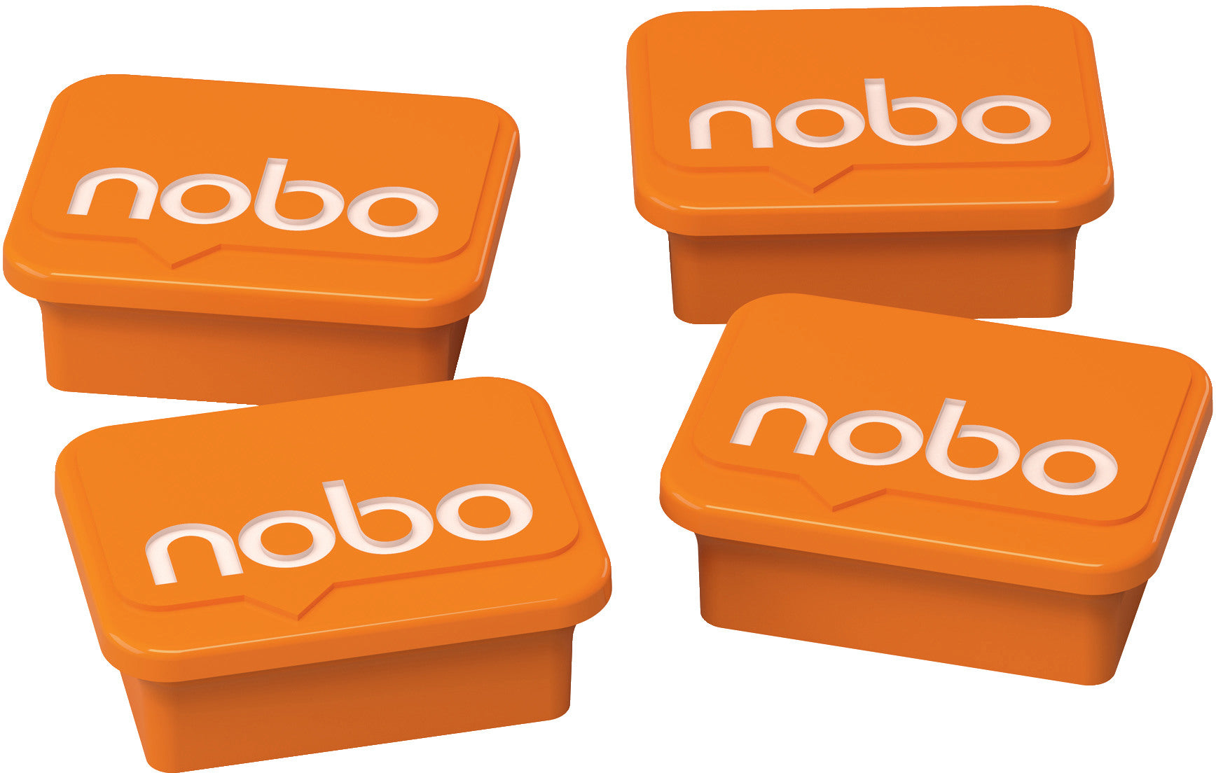 NOBO Magnete 18x22mm 1905327 orange 4 Stück