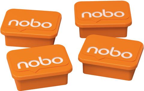 NOBO Magnete 18x22mm 1905327 orange 4 Stück