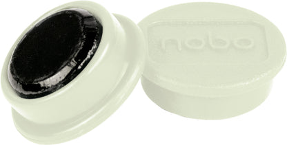 NOBO Magnet rund 13mm 1915287 weiss 10 Stück