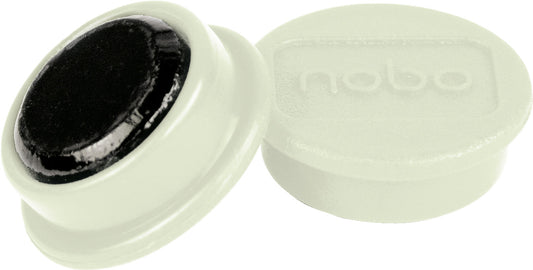 NOBO Magnet rund 24mm 1915294 weiss 10 Stück