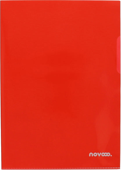 NOVOOO Pro Sichtmappen 140my A4 400197668 rot glatt 10 Stück