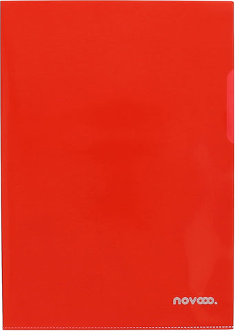 NOVOOO Pro Sichtmappen 140my A4 400197668 rot glatt 10 Stück