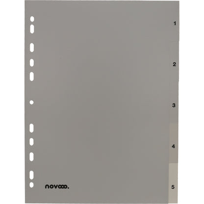 NOVOOO Register PP A4 40931 grau 1-5