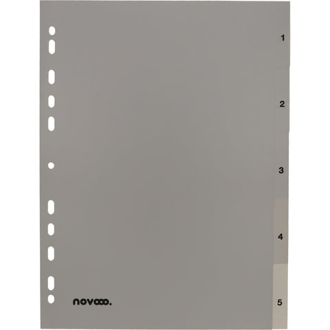 NOVOOO Register PP A4 40931 grau 1-5