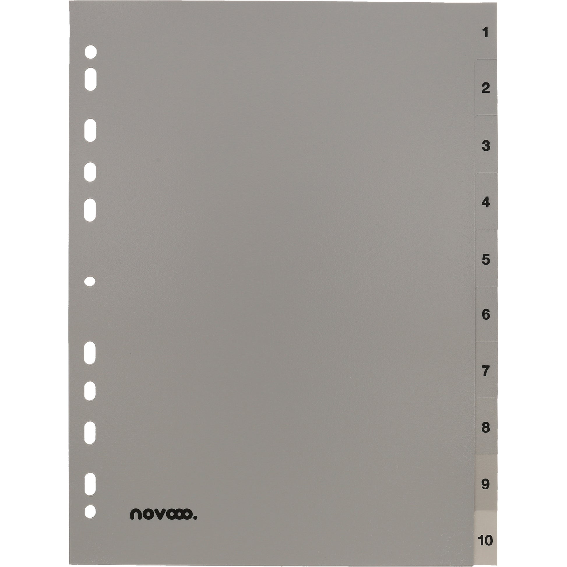 NOVOOO Register PP A4 40935 grau 1-10