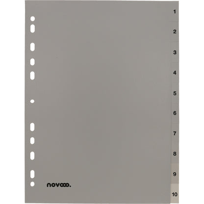 NOVOOO Register PP A4 40935 grau 1-10