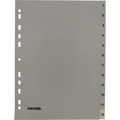 NOVOOO Register PP A4 40937 grau 1-12
