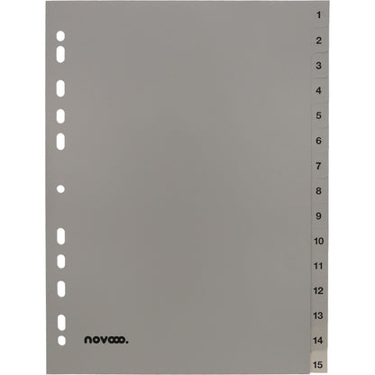 NOVOOO Register PP A4 40939 grau 1-15
