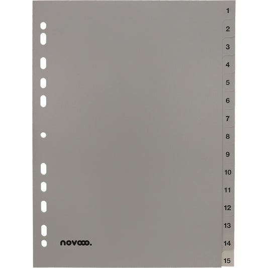 NOVOOO Register PP A4 40939 grau 1-15