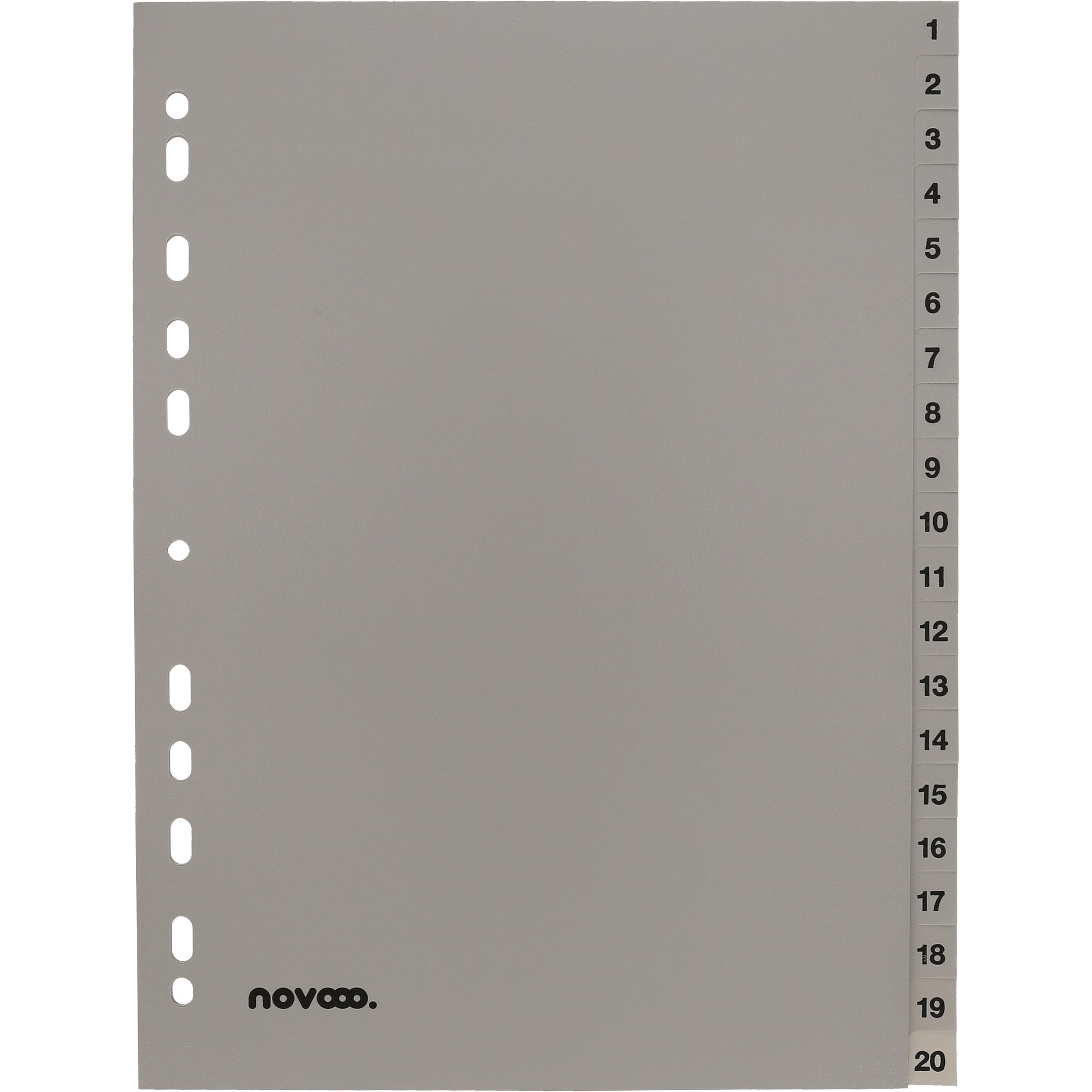 NOVOOO Register PP A4 40941 grau 1-20