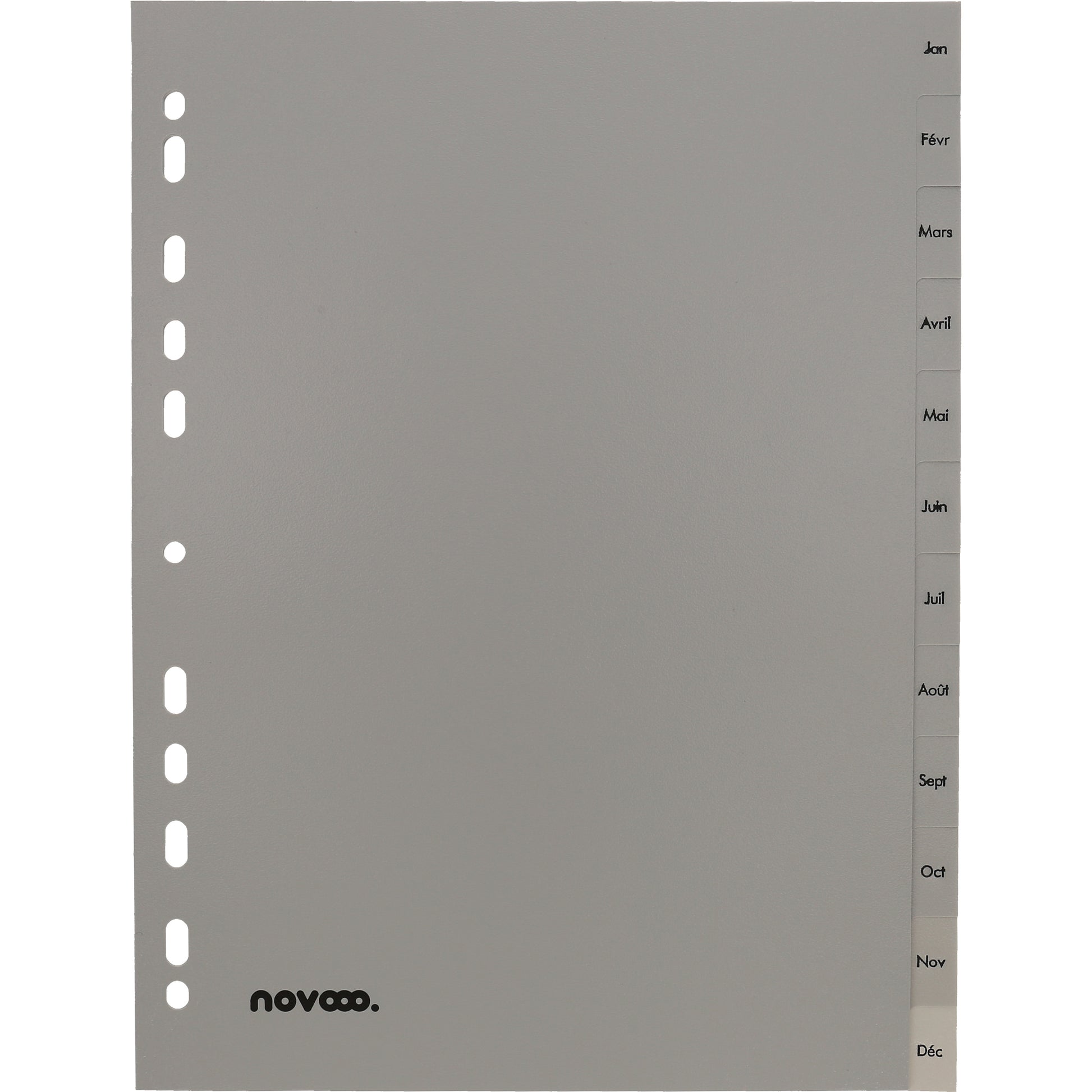 NOVOOO Register PP A4 40952 grau Jan-Déc FR