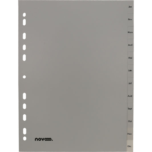 NOVOOO Register PP A4 40952 grau Jan-Déc FR
