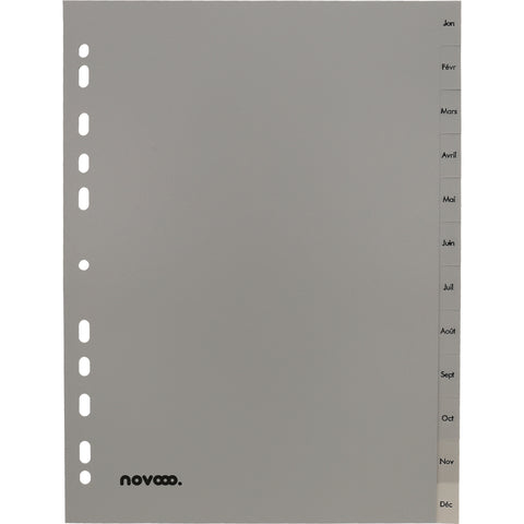NOVOOO Register PP A4 40952 grau Jan-Déc FR