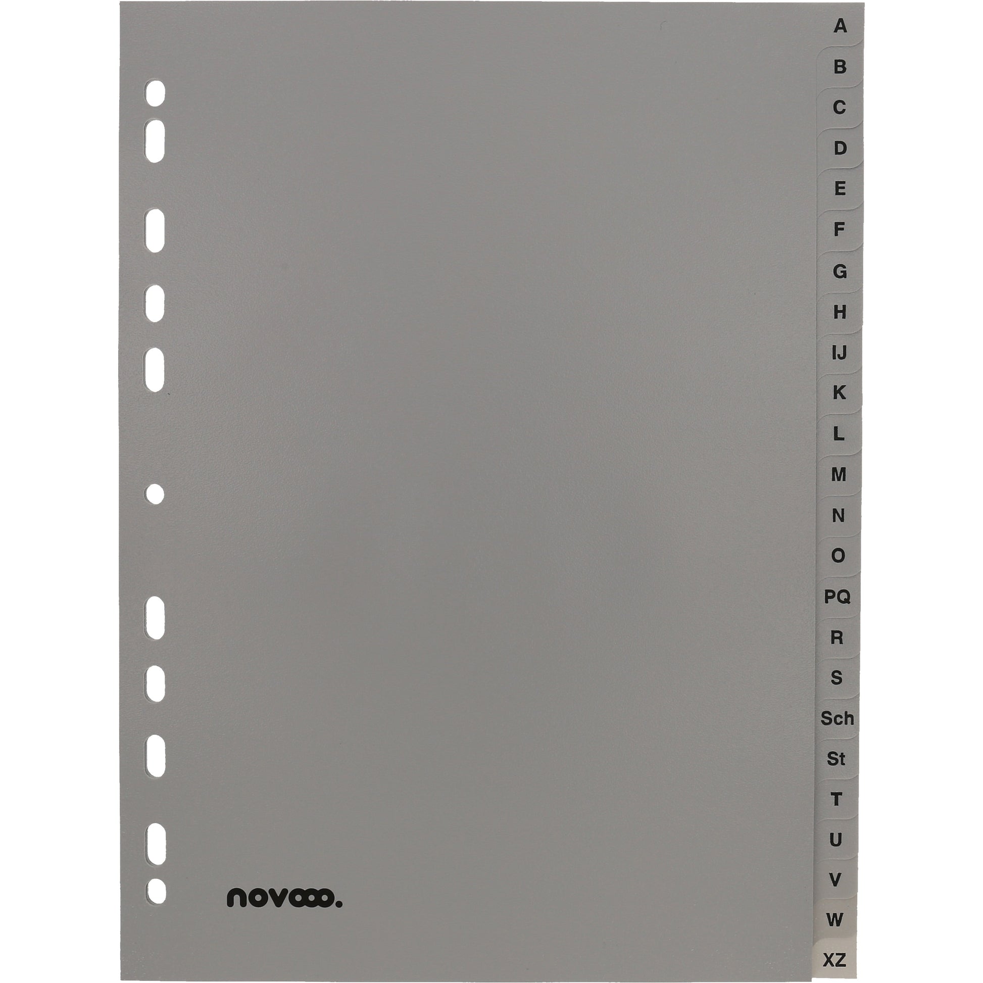 NOVOOO Register PP A4 40956 grau A-Z 24-teilig