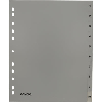 NOVOOO Register PP A4+ 40960 grau 1-10