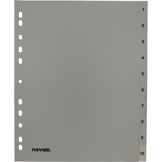 NOVOOO Register PP A4+ 40960 grau 1-10