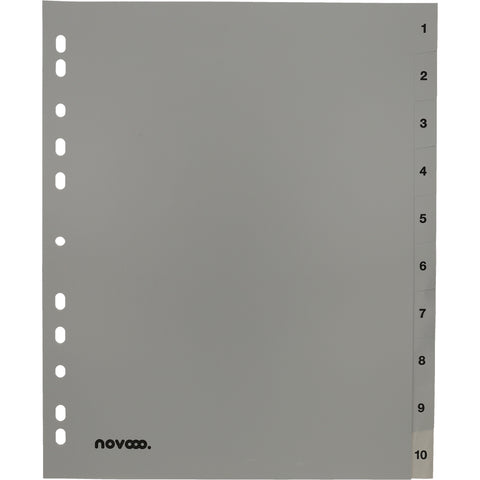 NOVOOO Register PP A4+ 40960 grau 1-10